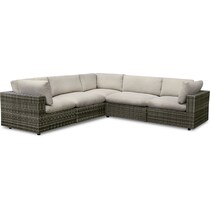 coastline gray outdoor sectional   
