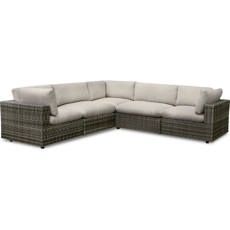 coastline gray outdoor sectional   