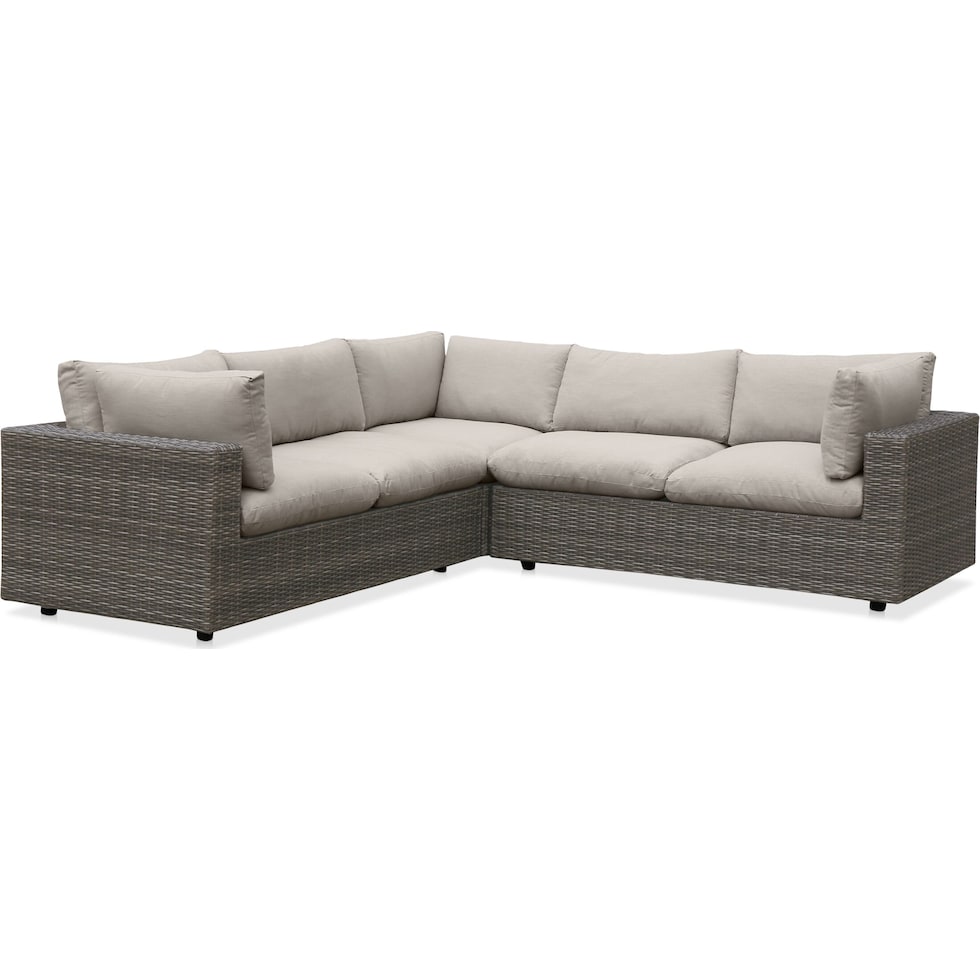 coastline gray outdoor sectional   