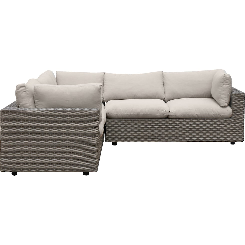 coastline gray outdoor sectional   