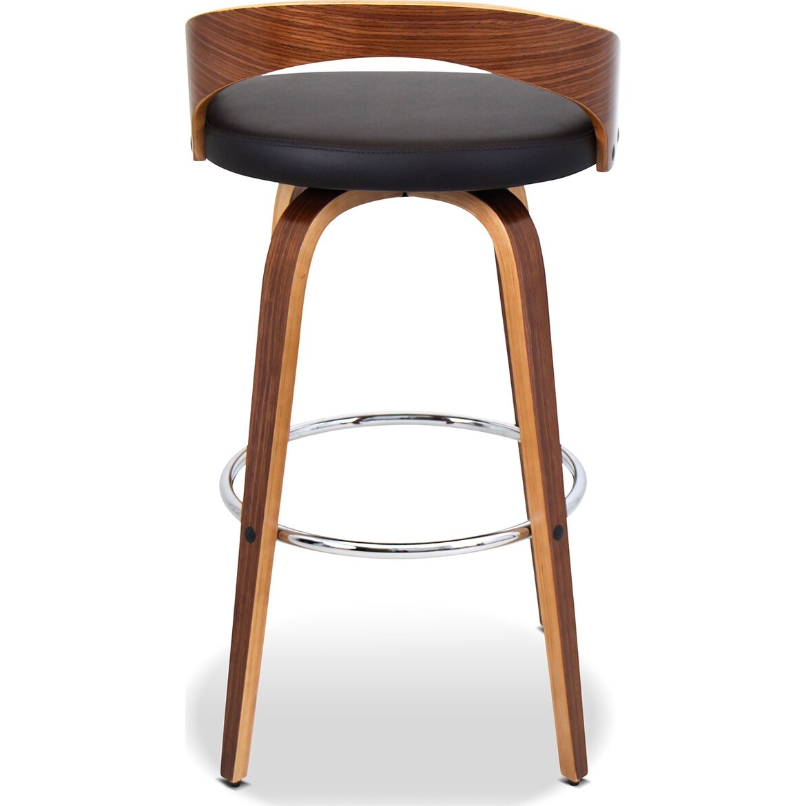 Cocina Set of 2 Bar Stools Walnut Value City Furniture and Mattresses