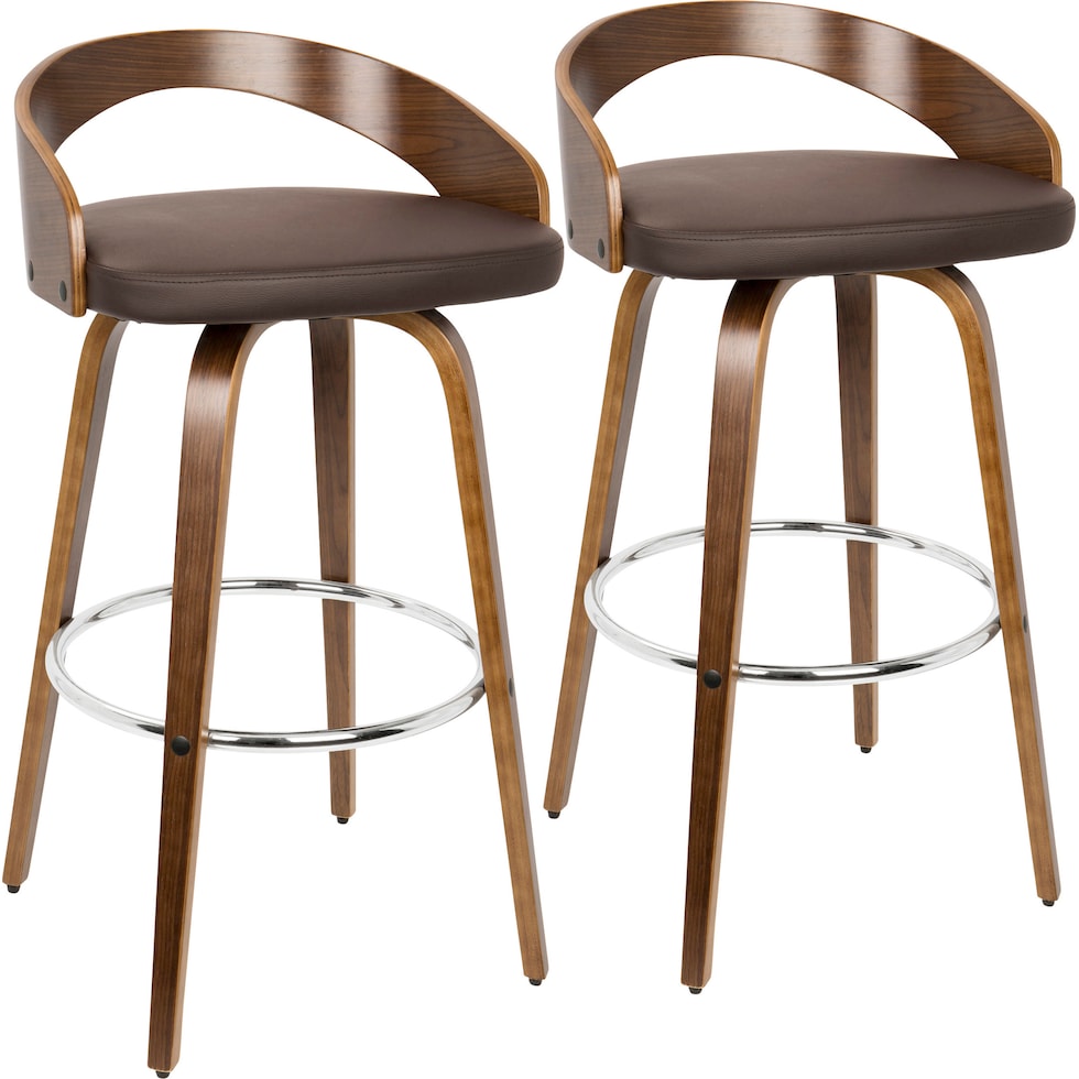 cocina dark brown bar stool   