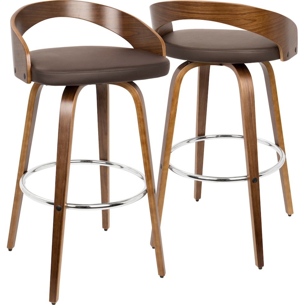 cocina dark brown bar stool   