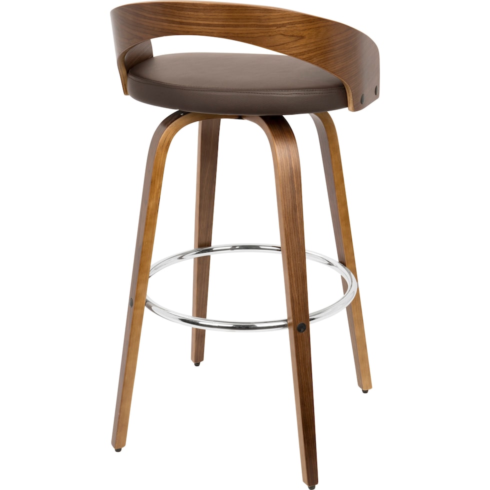 cocina dark brown bar stool   