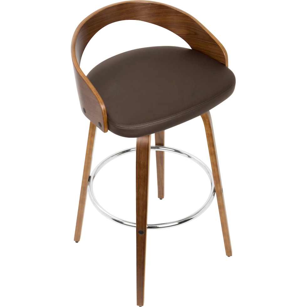 cocina dark brown bar stool   