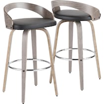 cocina gray bar stool   