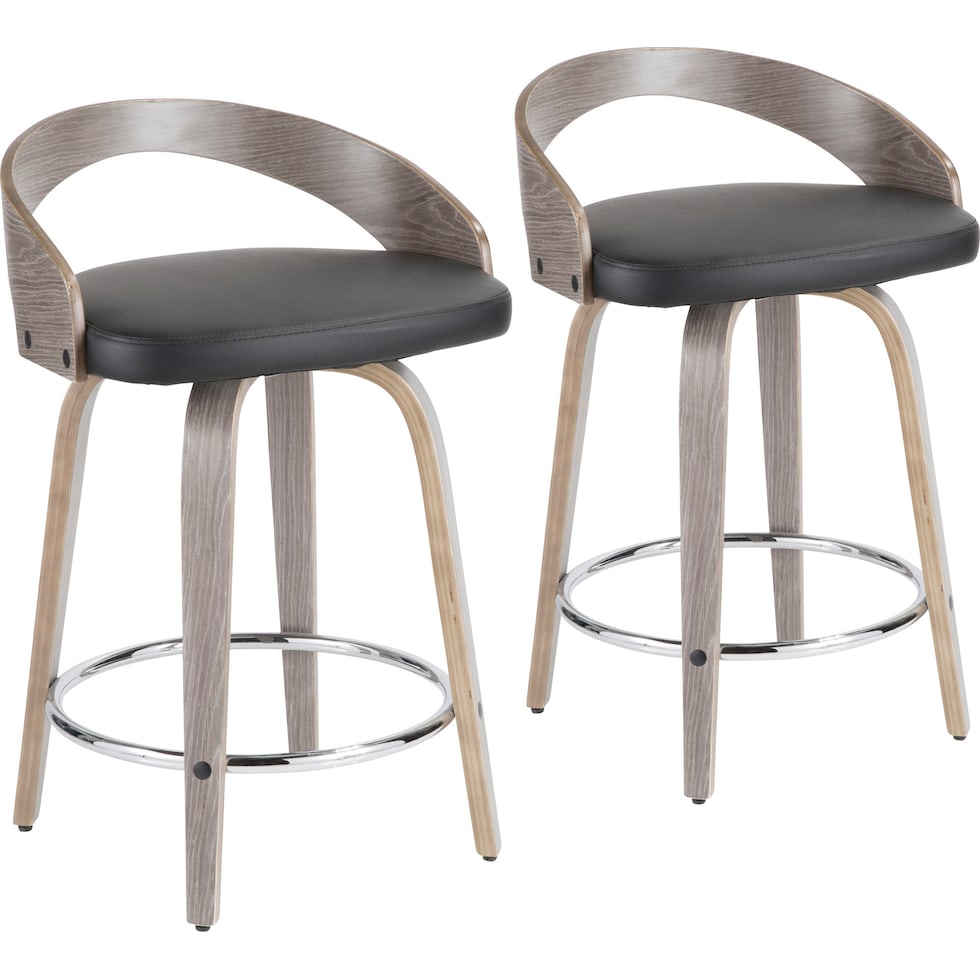 cocina gray counter height stool   