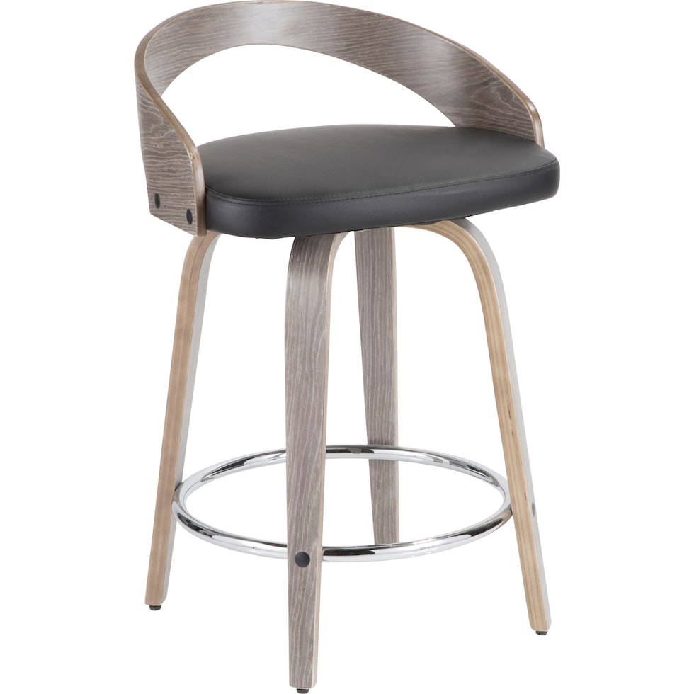 cocina gray counter height stool   