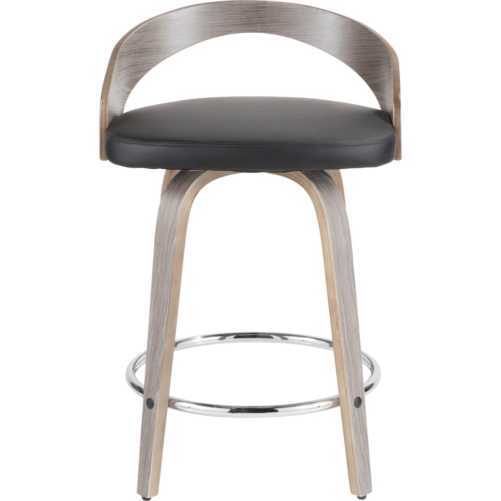 cocina gray counter height stool   