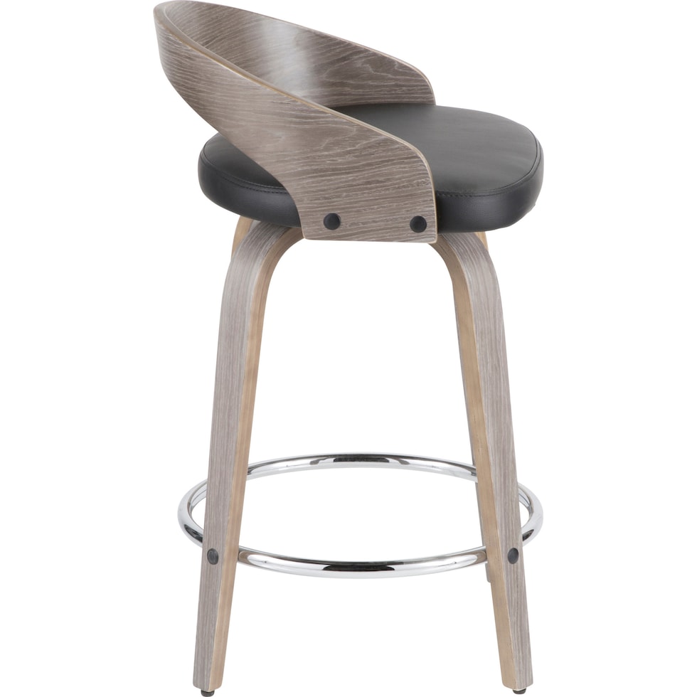 cocina gray counter height stool   