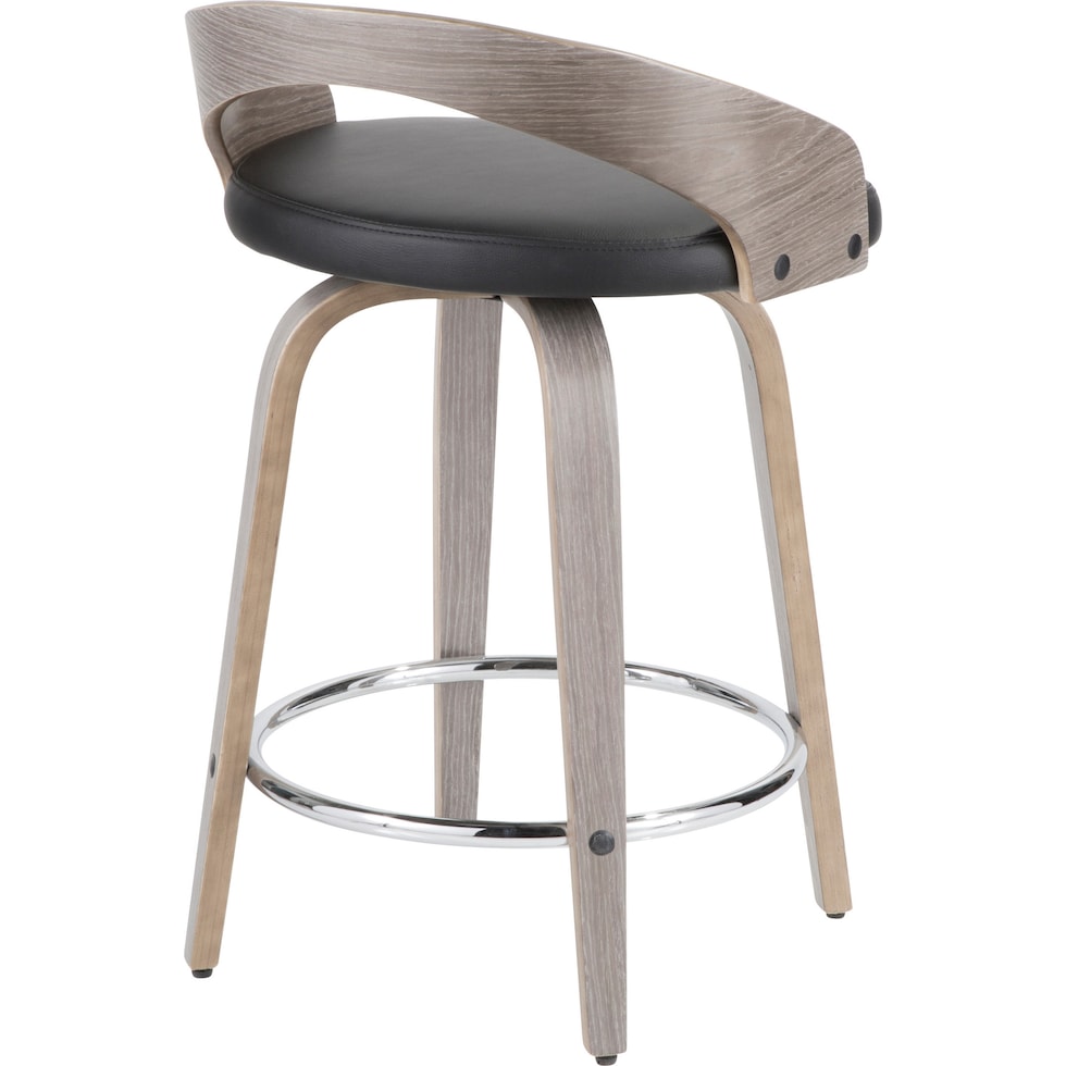 cocina gray counter height stool   