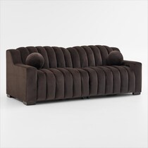 coco dark brown  pc power reclining sofa   