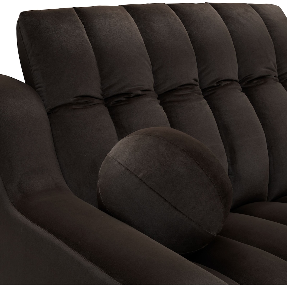 coco dark brown  pc power reclining sectional   