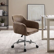 coco dark brown office chair   