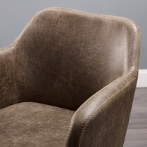 coco dark brown office chair   