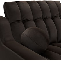coco dark brown sectional   