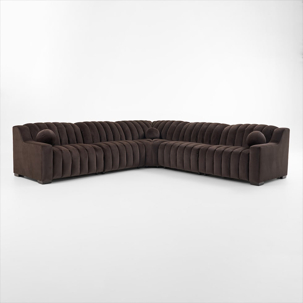 coco dark brown sectional web   