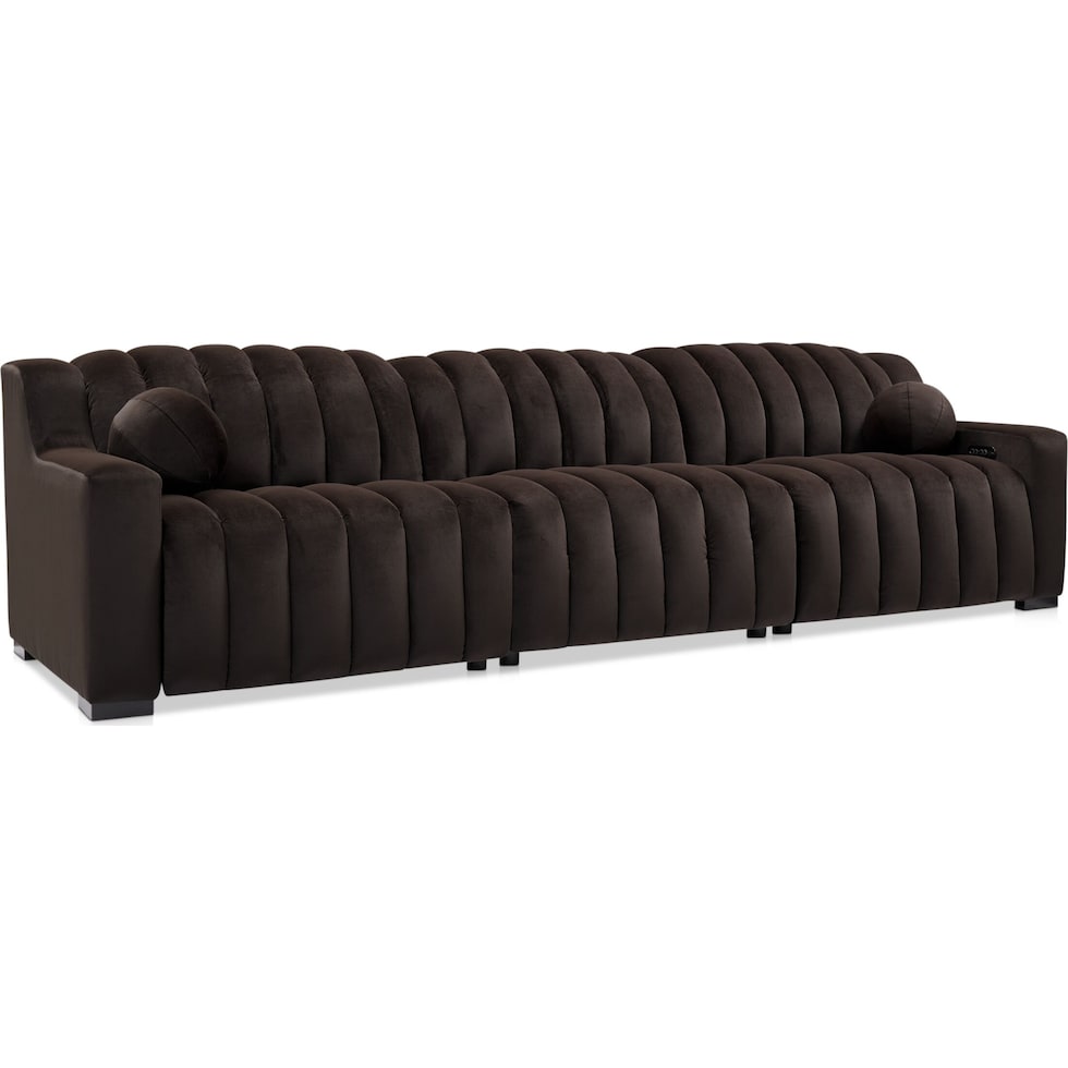 coco dark brown sofa   