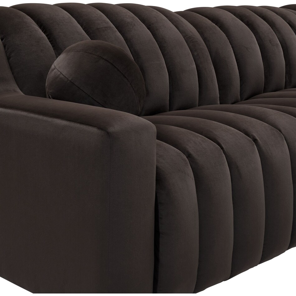 coco dark brown sofa   