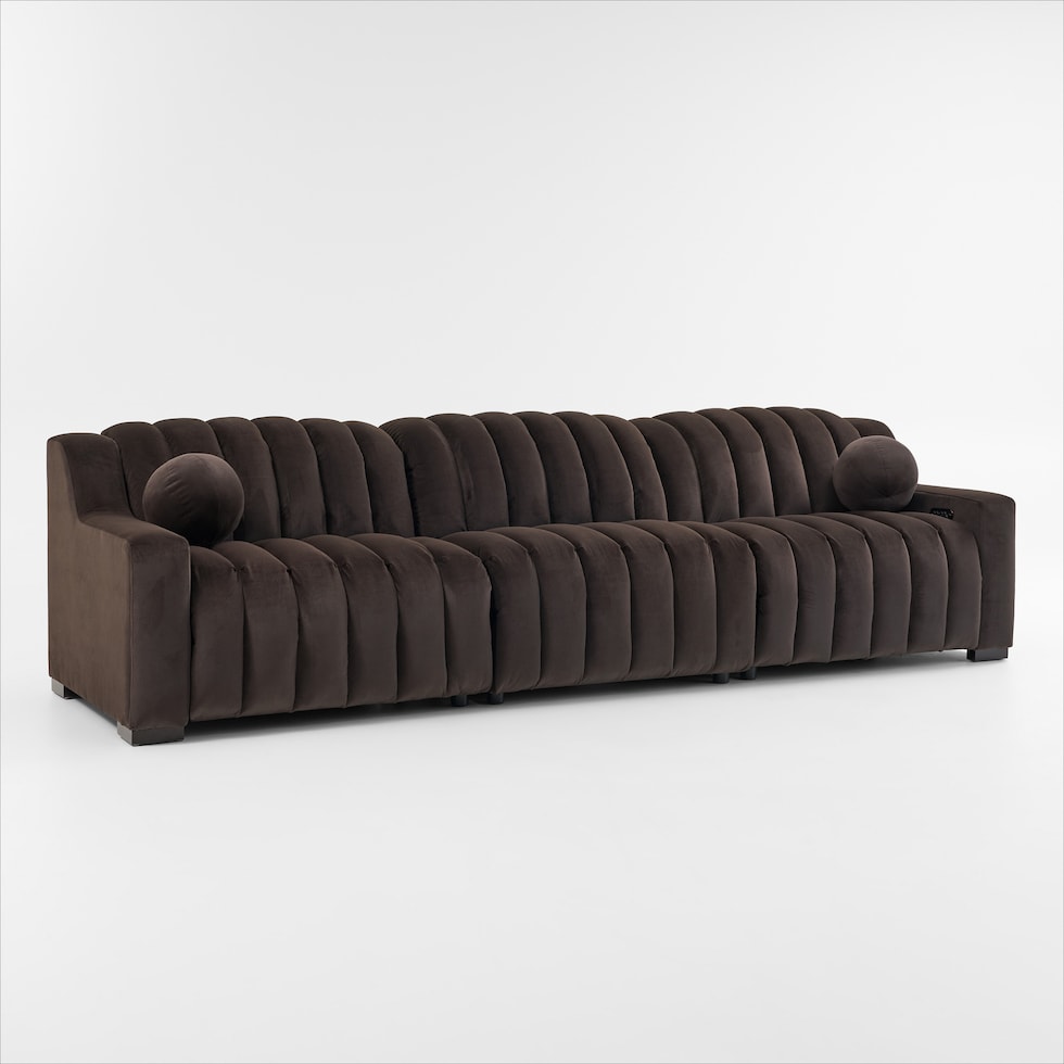 coco dark brown sofa   