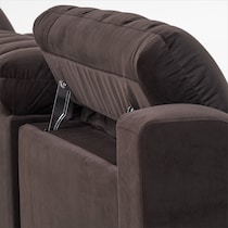 coco dark brown sofa   