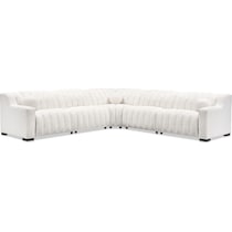 coco white sectional   