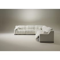 coco white sectional   