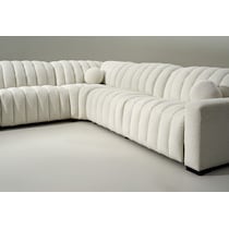 coco white sectional   