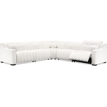 coco white sectional   