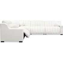 coco white sectional   