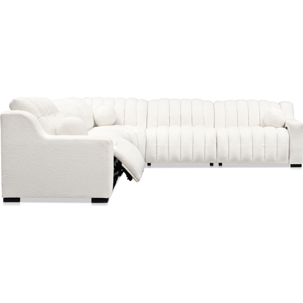 coco white sectional   