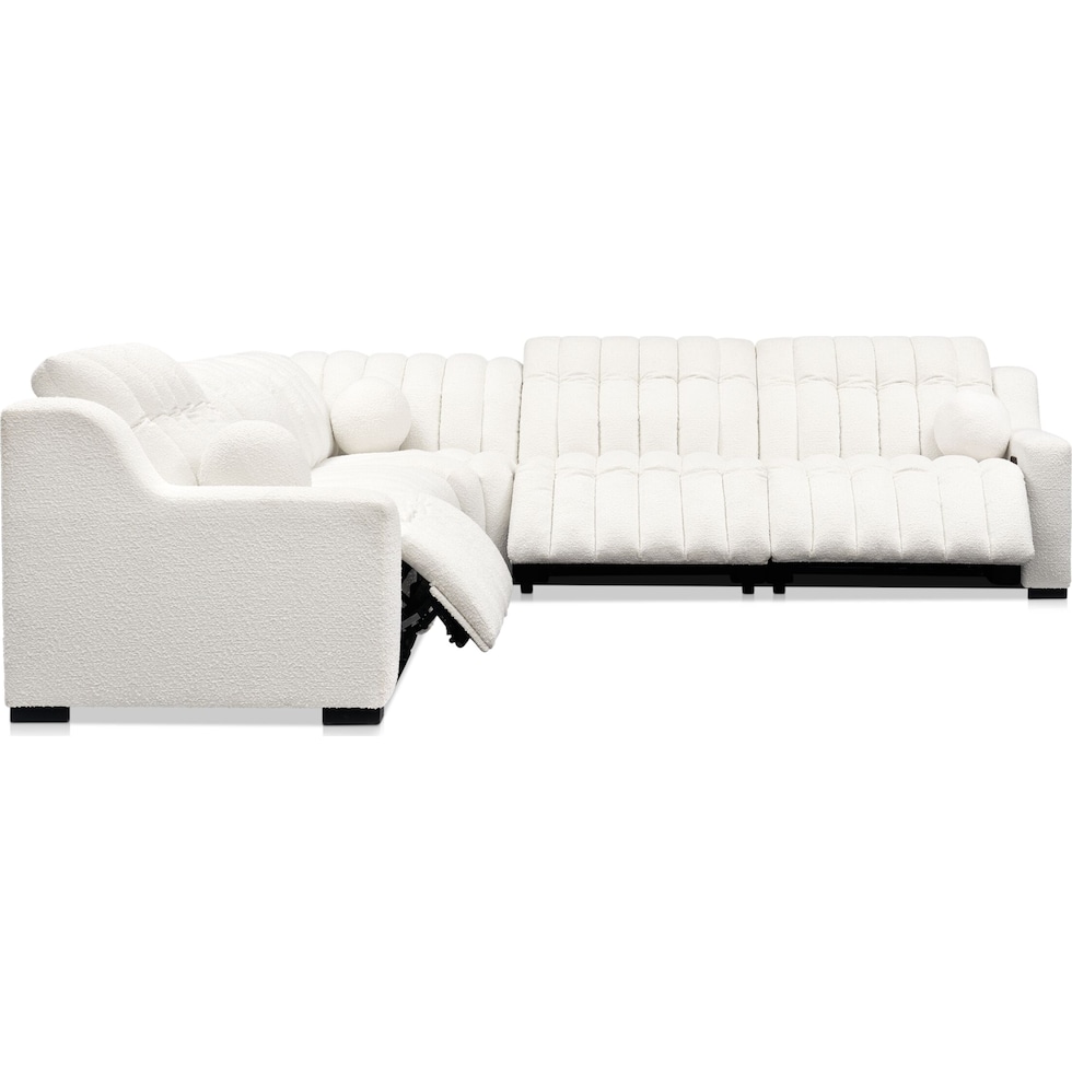 coco white sectional   