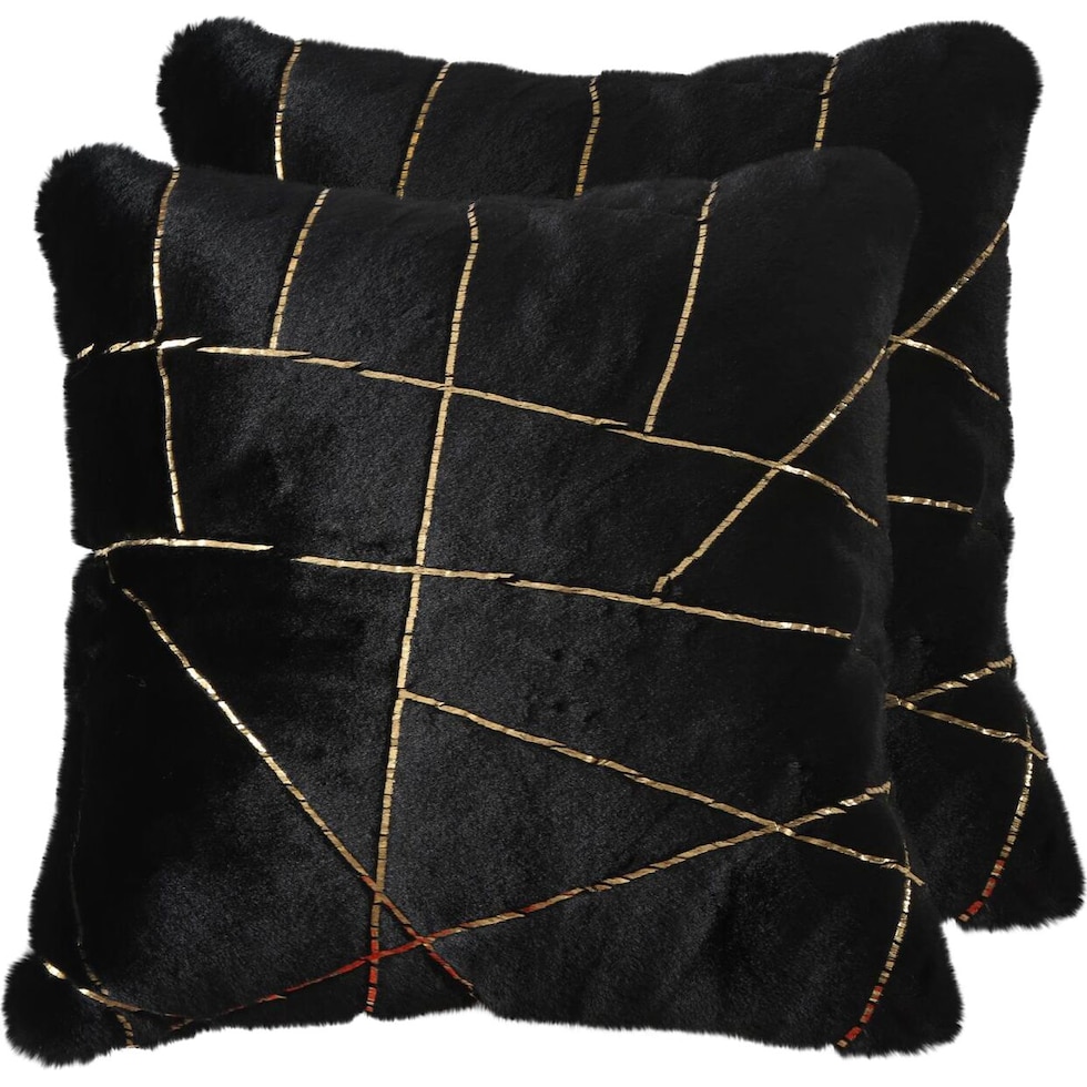 cole black gold  pc accent pillows   