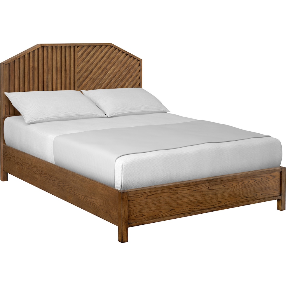 coleman dark brown queen bed   