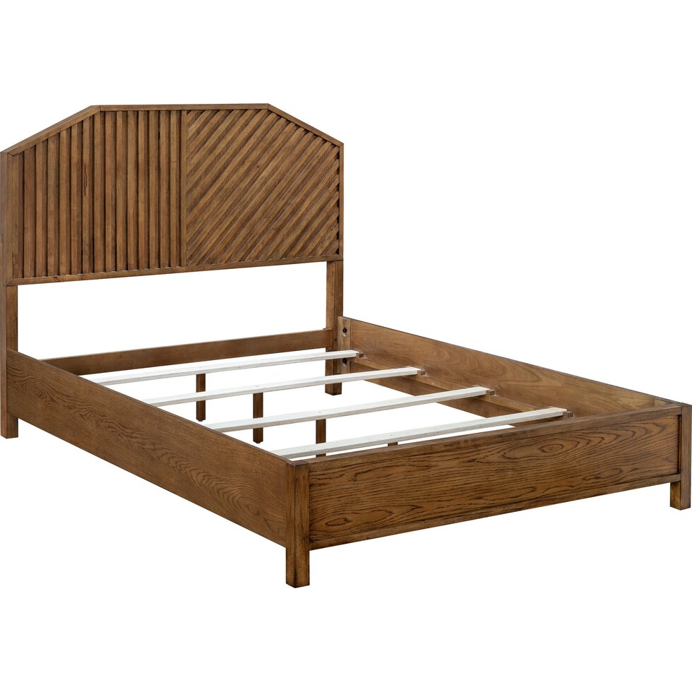 coleman dark brown queen bed   