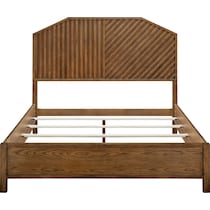 coleman dark brown queen bed   