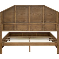 coleman dark brown queen bed   