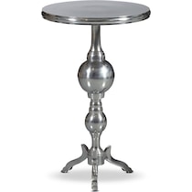 colette silver accent table   