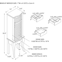 collett dimension schematic   