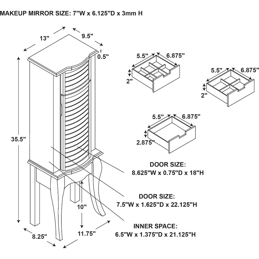 collett dimension schematic   