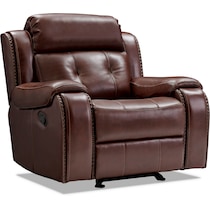 collier dark brown manual recliner   