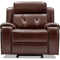 collier dark brown manual recliner   