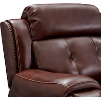 collier dark brown manual reclining sofa   