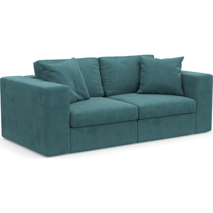 Collin Hybrid Comfort 2-Piece Sofa - Bella Peacock