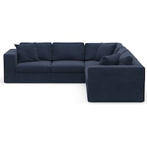 collin blue  pc sectional   