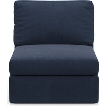 collin blue armless chair   