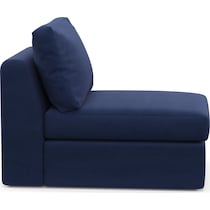 collin blue armless chair   