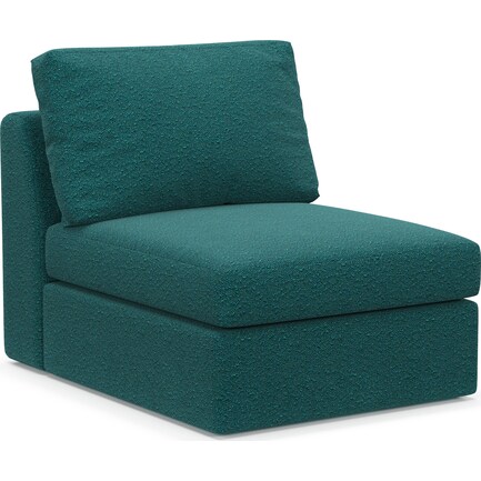 Collin Hybrid Comfort Armless Chair - Bloke Peacock