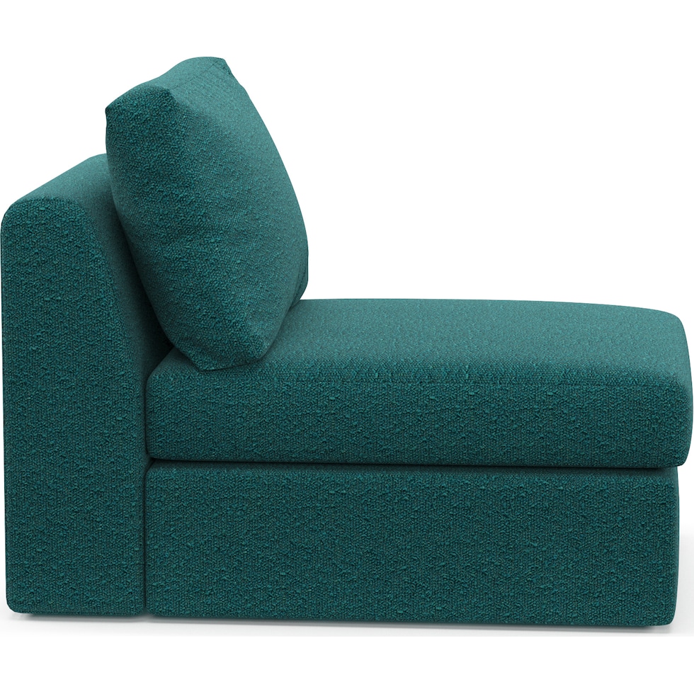 collin blue armless chair   