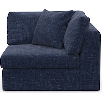 collin blue corner chair   